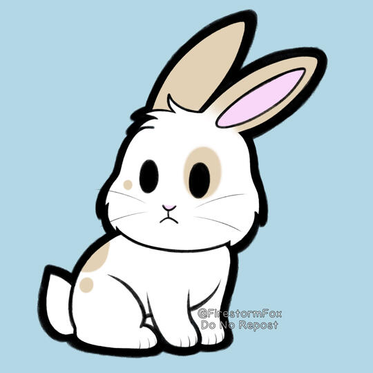 Cream Spotted Bunny, 2023